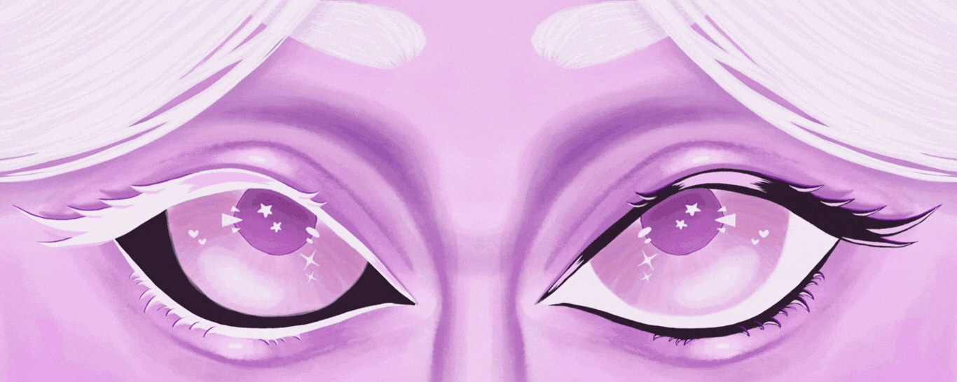Purple Lily eye banner
